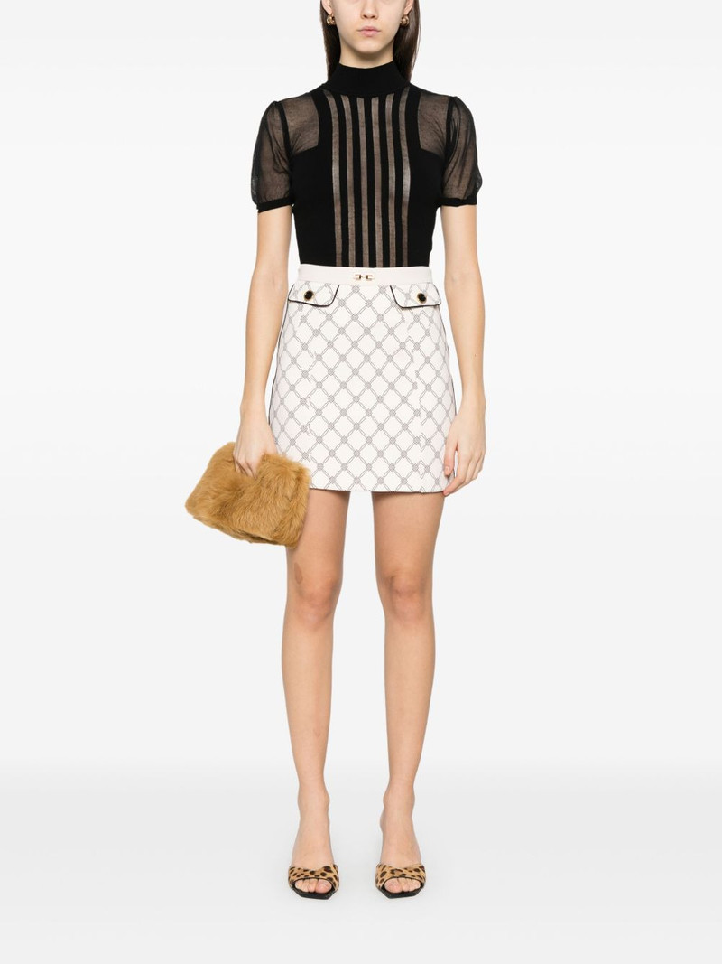 ELISABETTA FRANCHI high-collared top outlook
