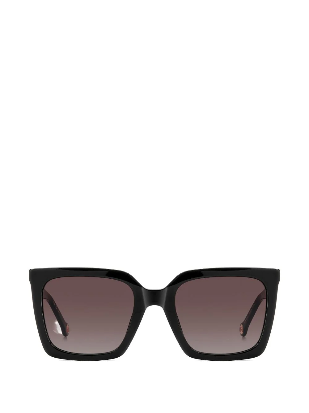 logo-plaque square-frame sunglasses - 1