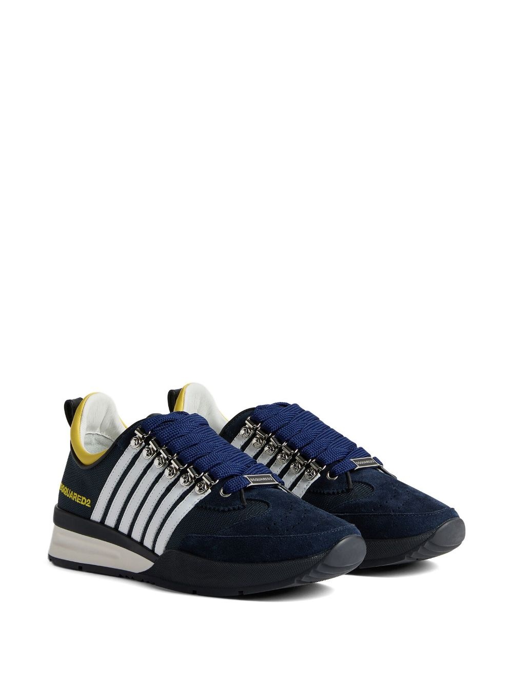 striped low-top sneakers - 2