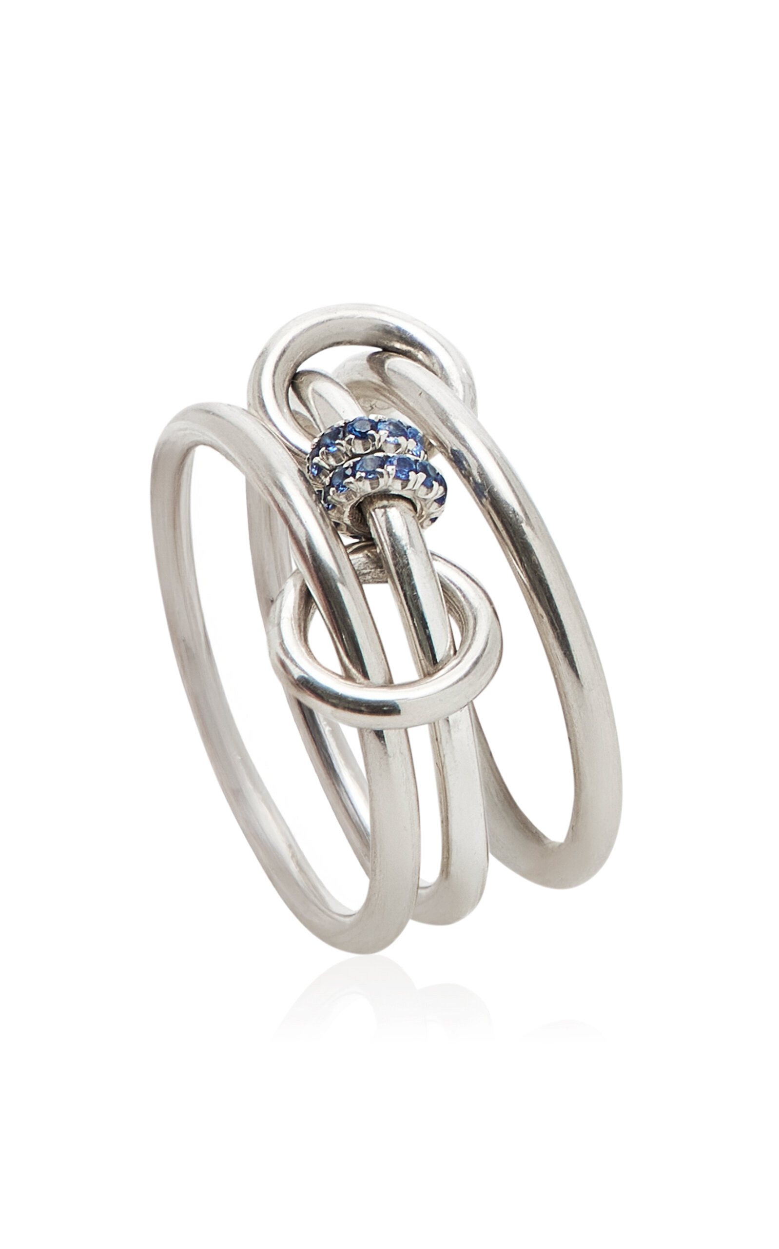 Exclusive Riviera Acacia Bleu Sterling Silver Sapphire Ring blue - 4