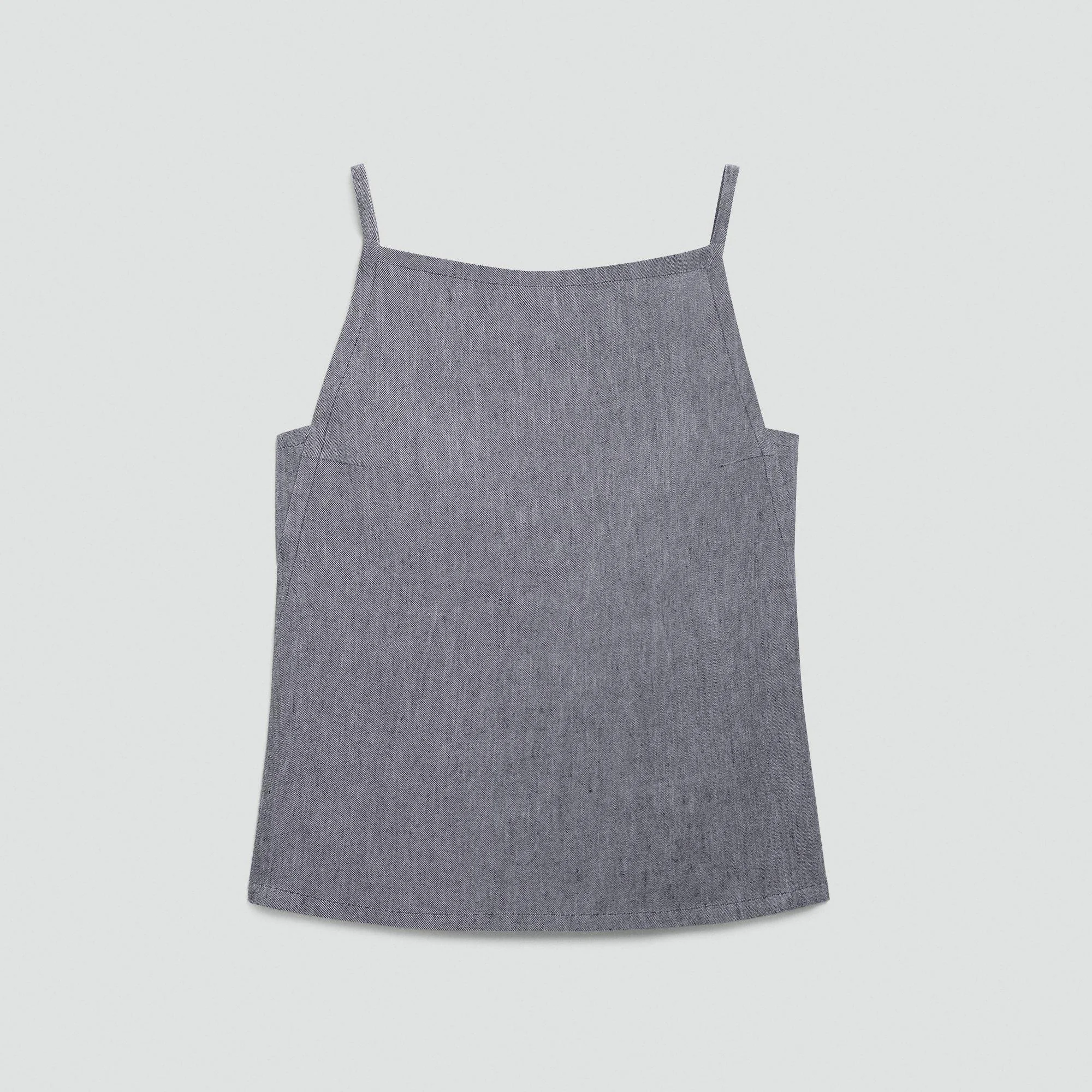 Apron Top in Fluid Linen - 1