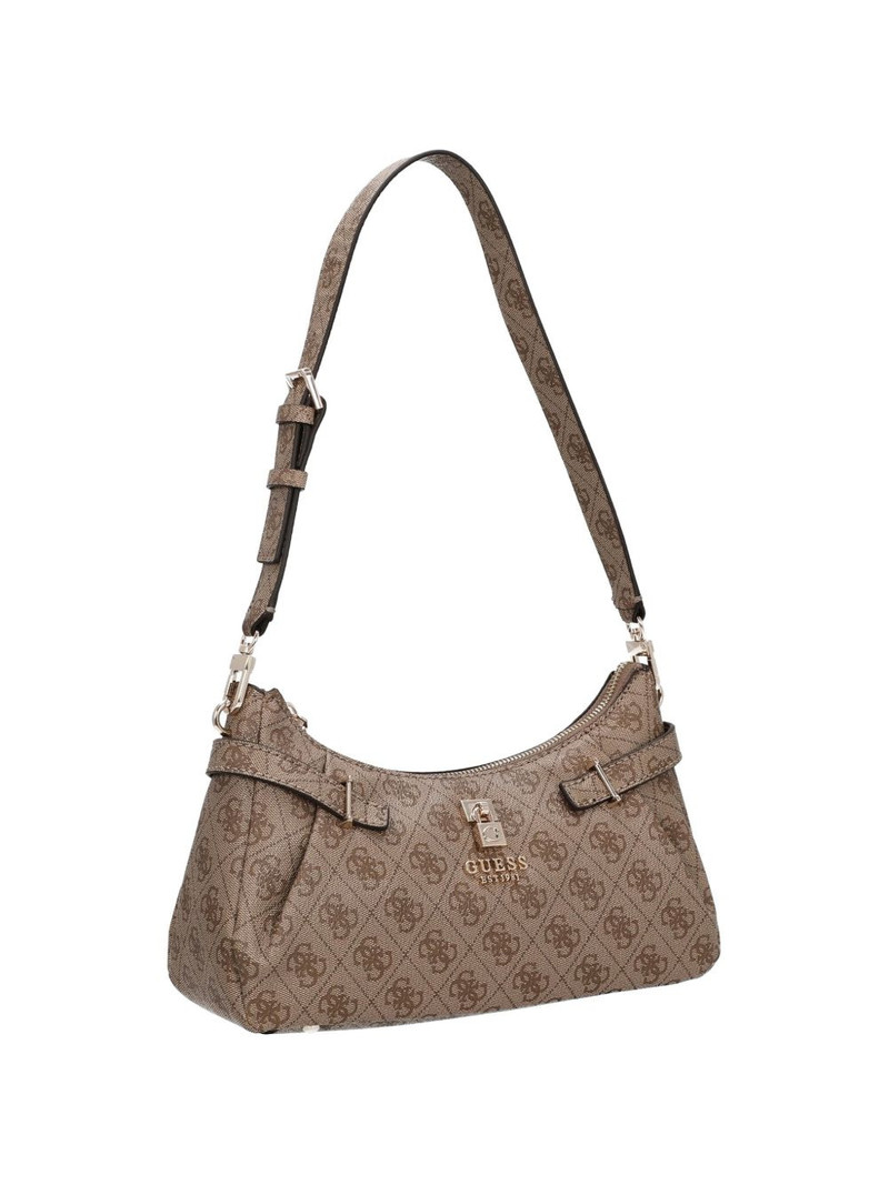 Yesba logo-pattern padlock-detail shoulder bag 4