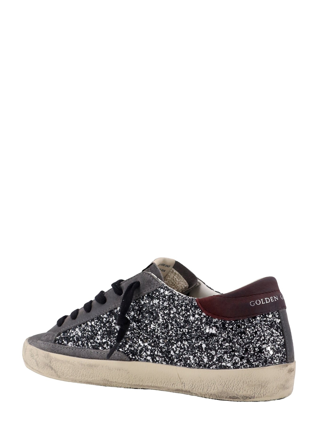 Suede sneakers with all-over glitter - 3