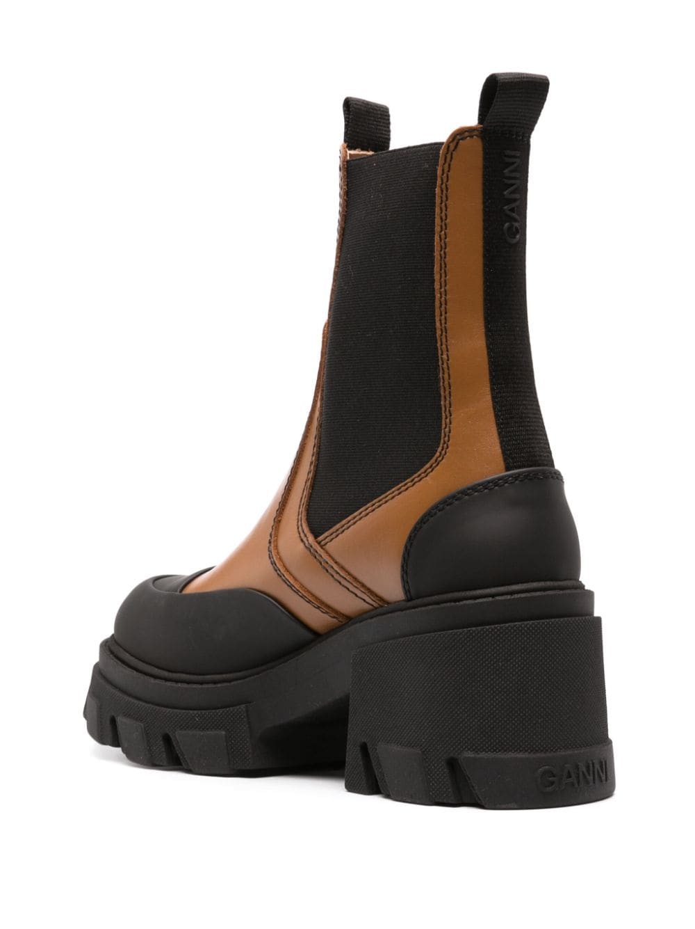 platform leather Chelsea boots - 3