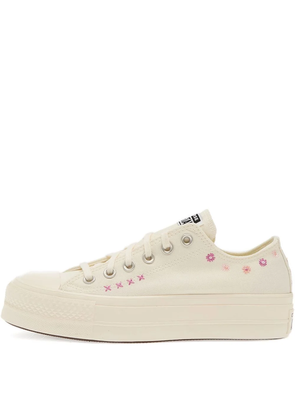 Chuck Taylor floral-embroidered platform sneakers - 1