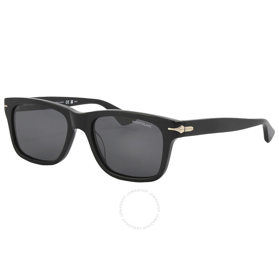 Montblanc Smoke Square Men's Sunglasses MB0263S 001 54 - 2