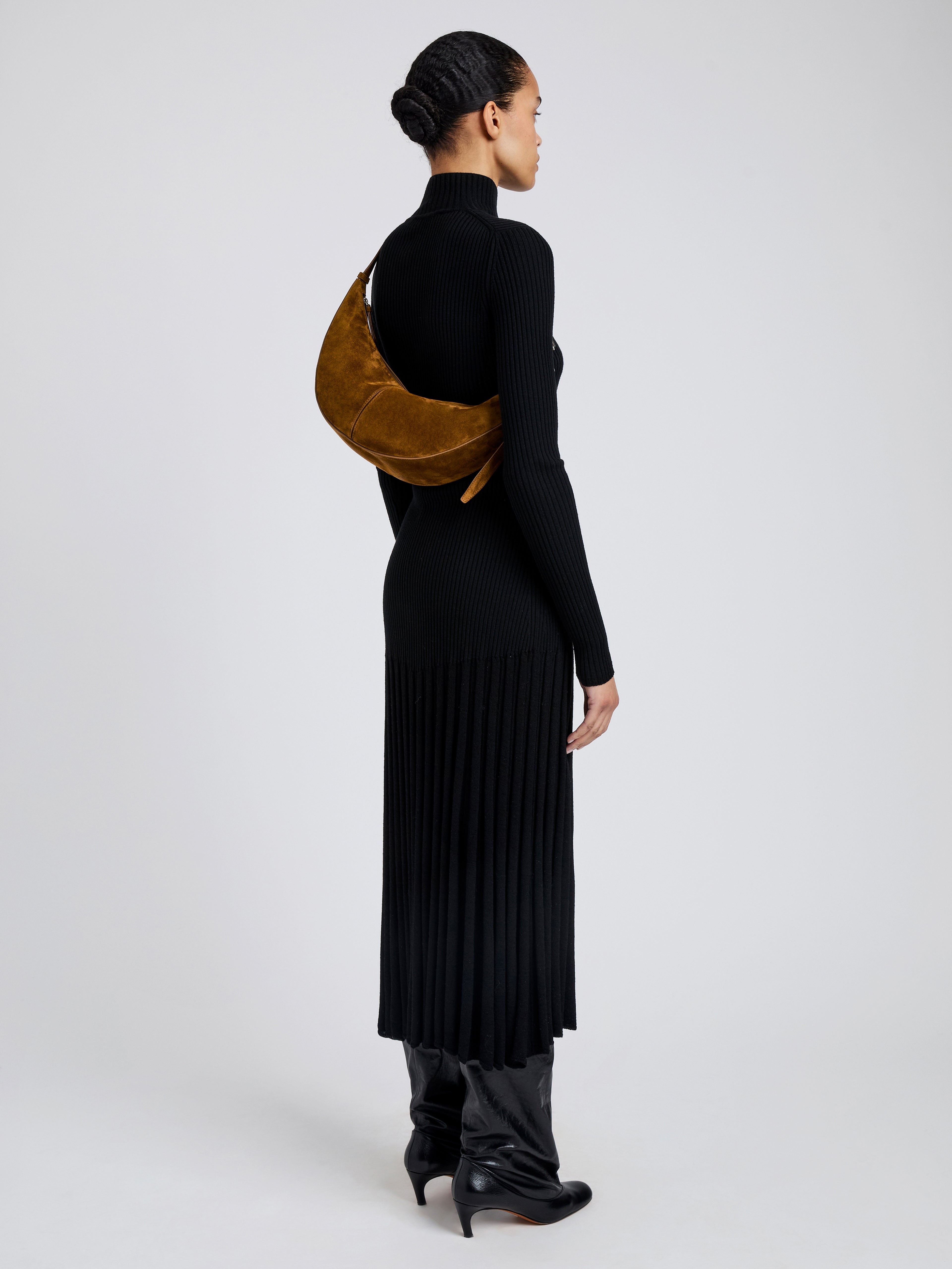 Slide Bag in Soft Suede - 3