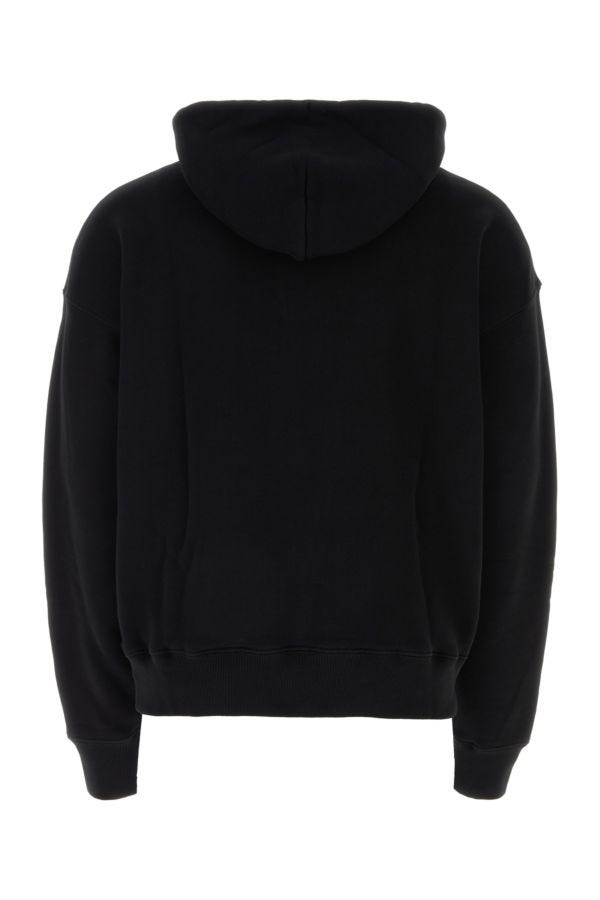 Off White Man Black Cotton Sweatshirt - 2