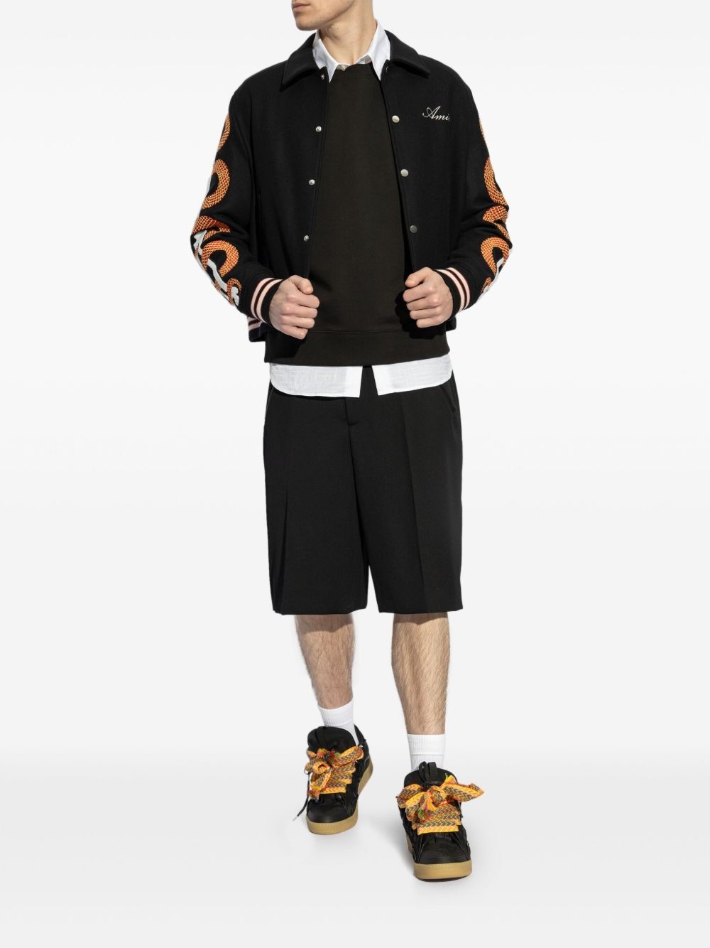 logo-patch cotton sweatshirt - 2