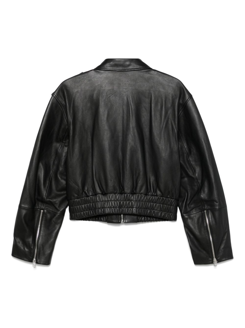 leather bomber jacket - 2