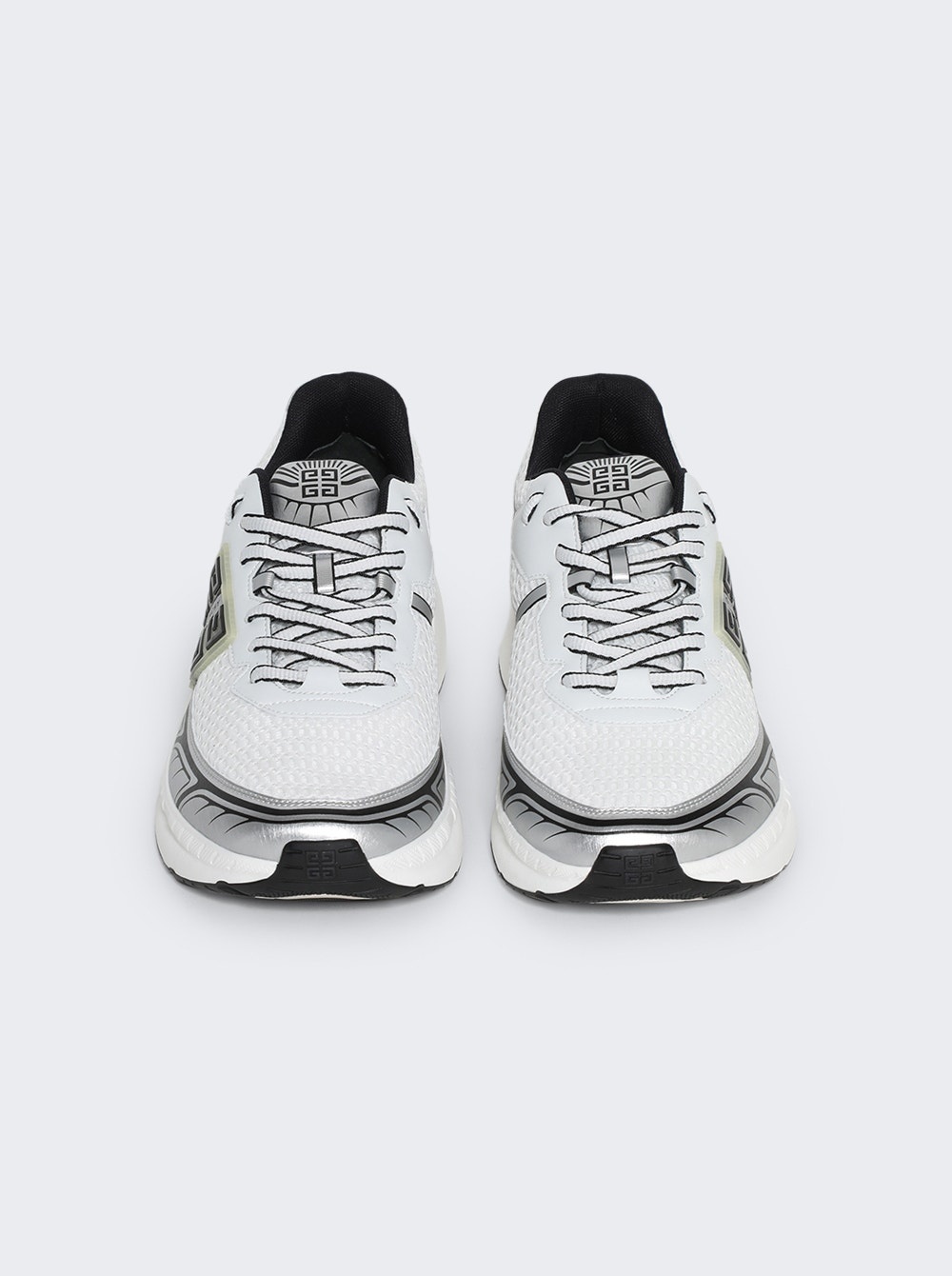 Nfnty-52 Low Top Runners Silver And White - 3