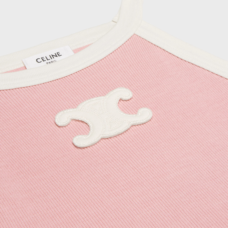 Triomphe tank top in ribbed silk jersey 3