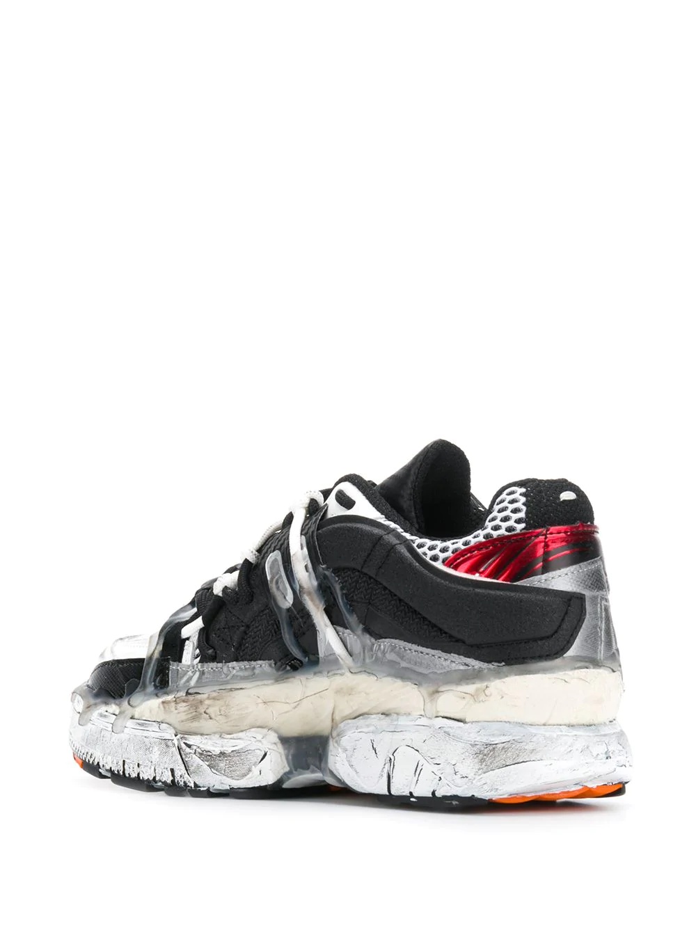 distressed drip-effect sneakers - 3