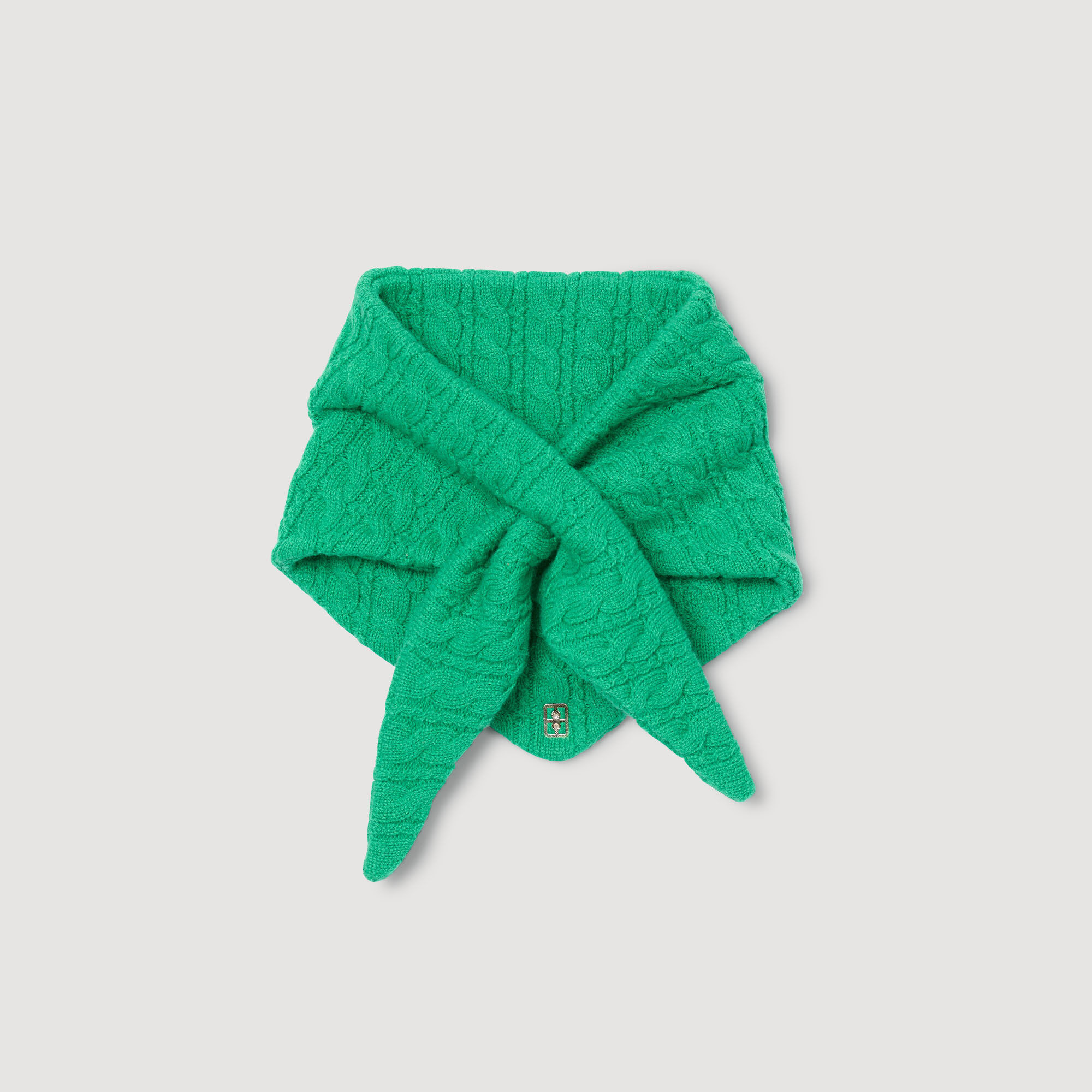 CABLE KNIT BANDANA - 4