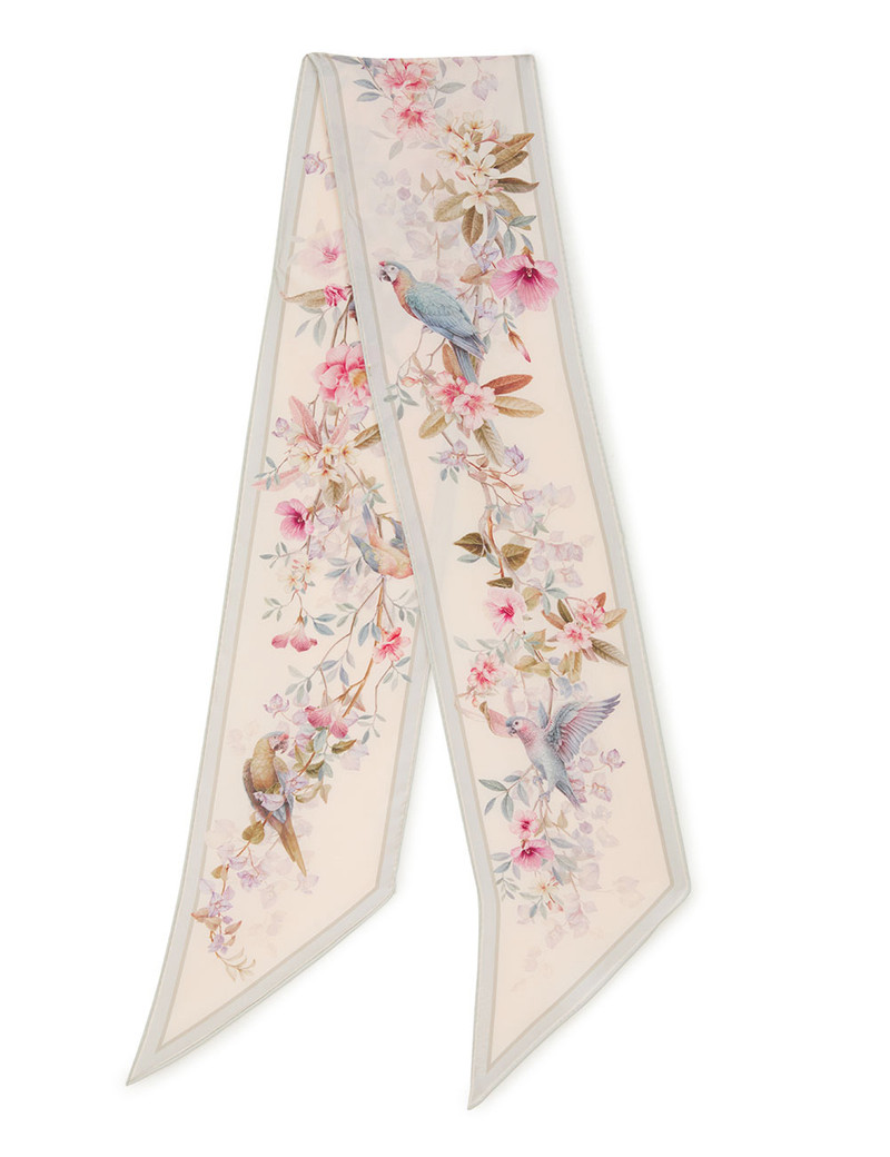PRINTED SILK NECK SCARF 3