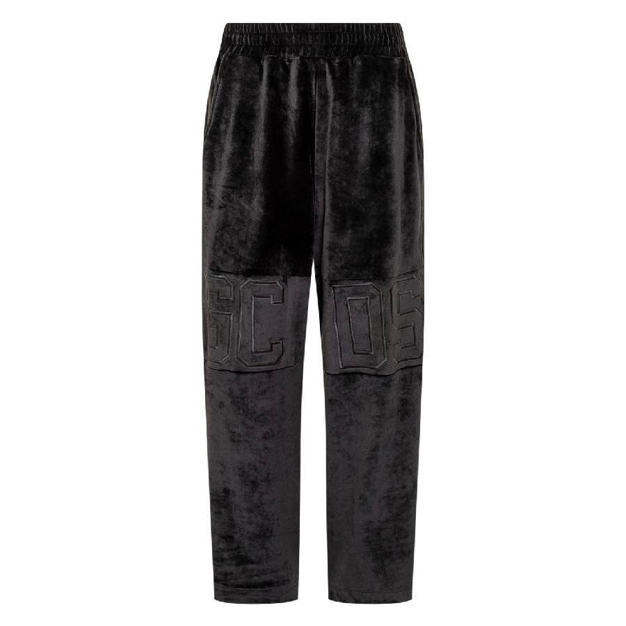 GCDS Logo Embroidered Velvet Pants - 5