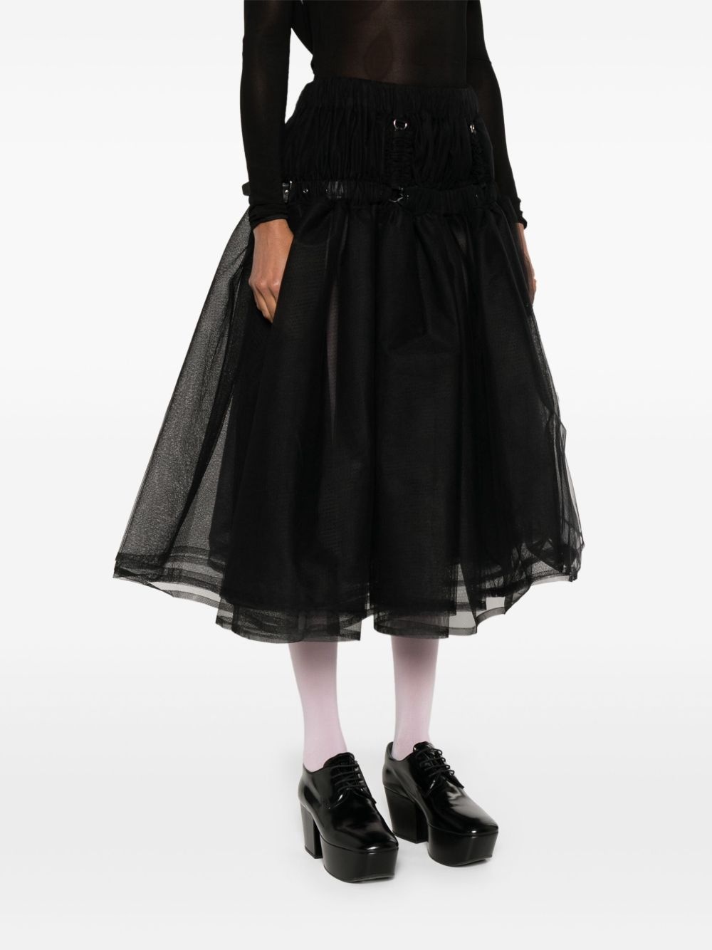 tulle midi skirt - 3