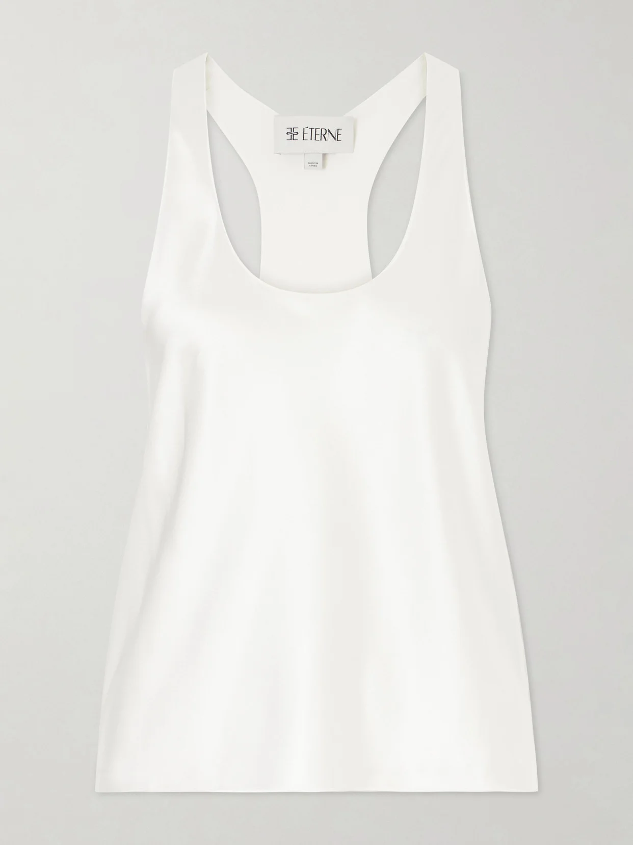 Hedi Silk-blend Satin Tank - 1