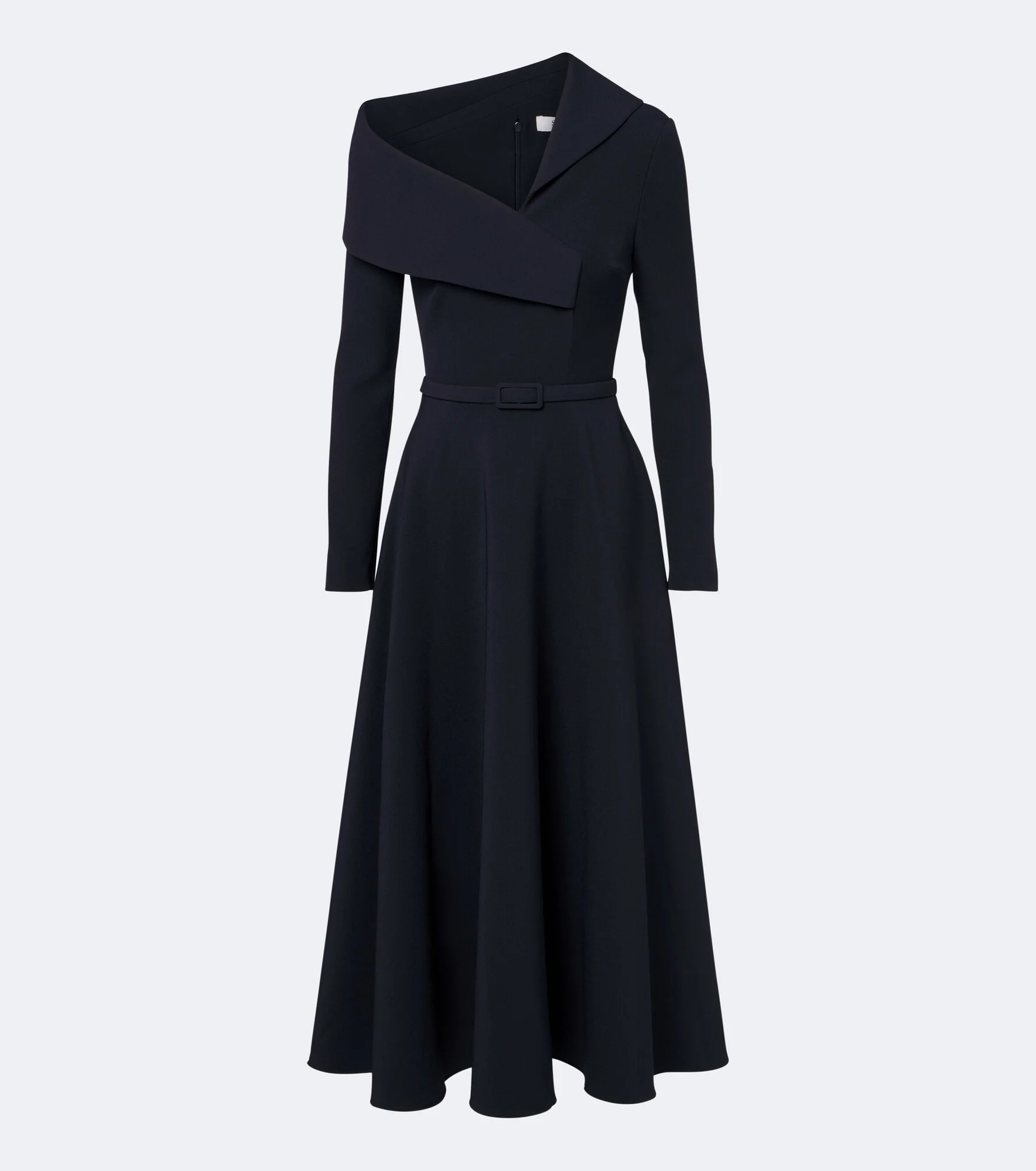 Asymmetric crêpe cocktail dress - 1