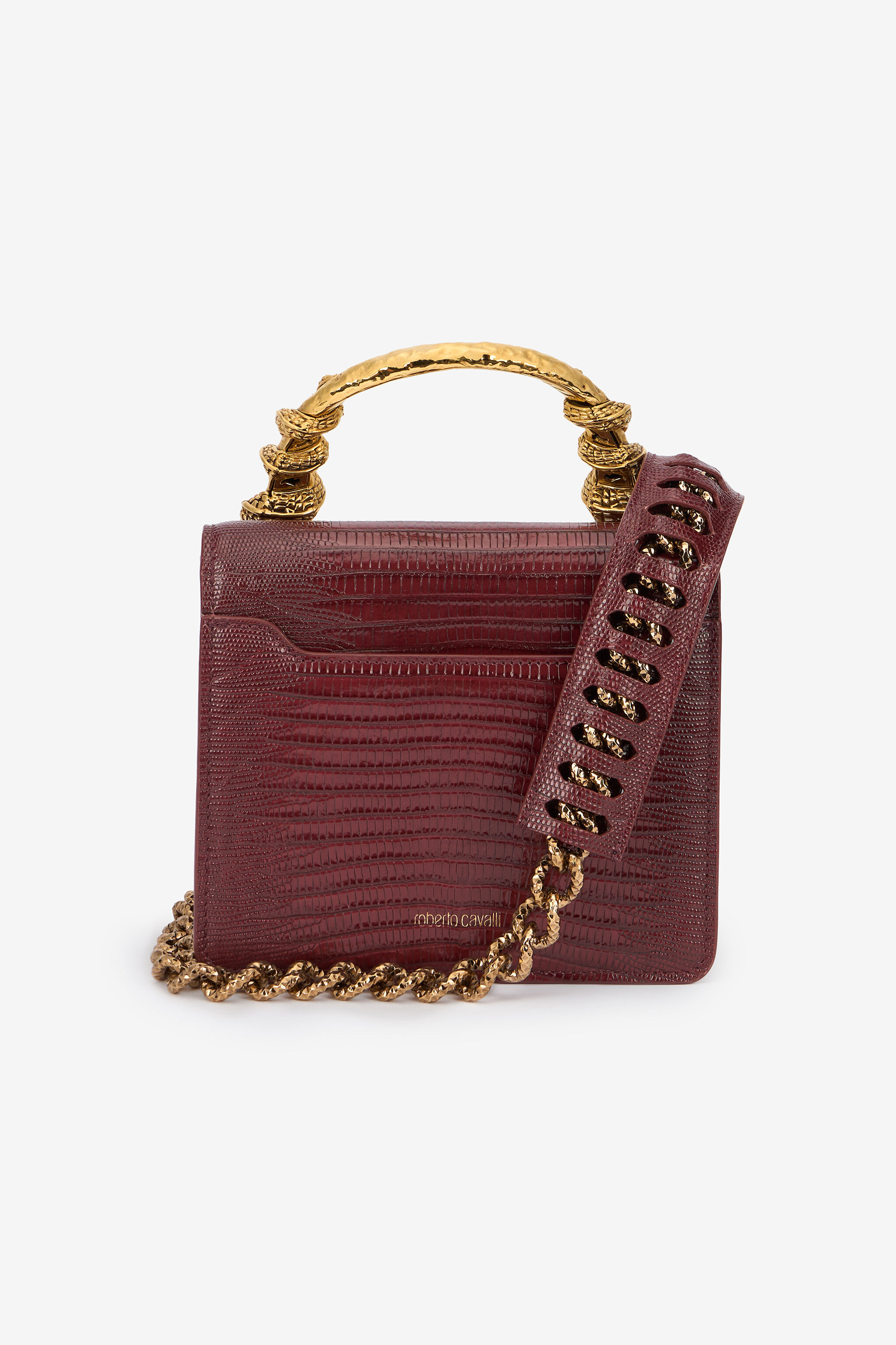 Burgundy Bag With Snakes - 3