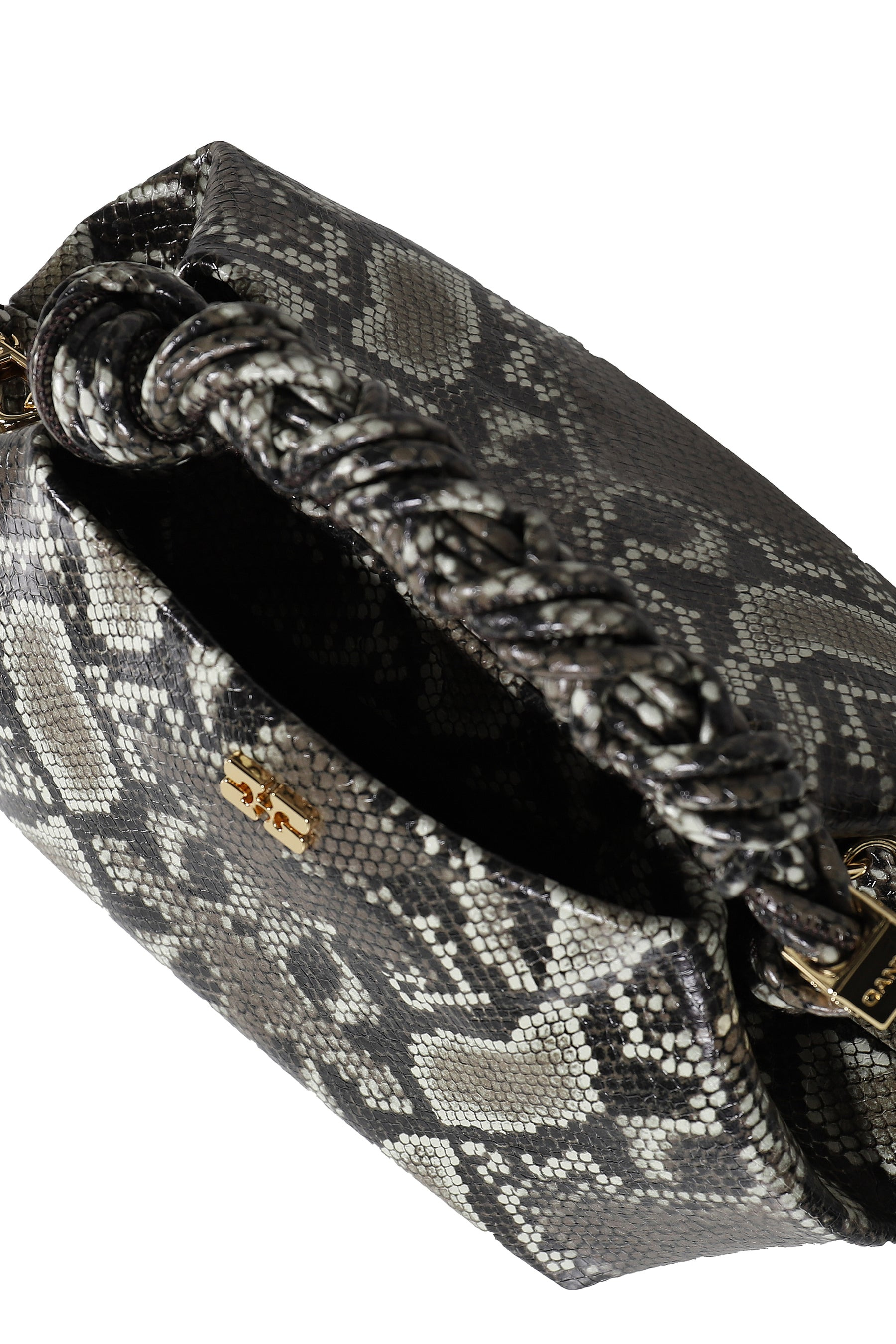 GANNI BOU BAG SMALL SNAKE / EGRET - 9