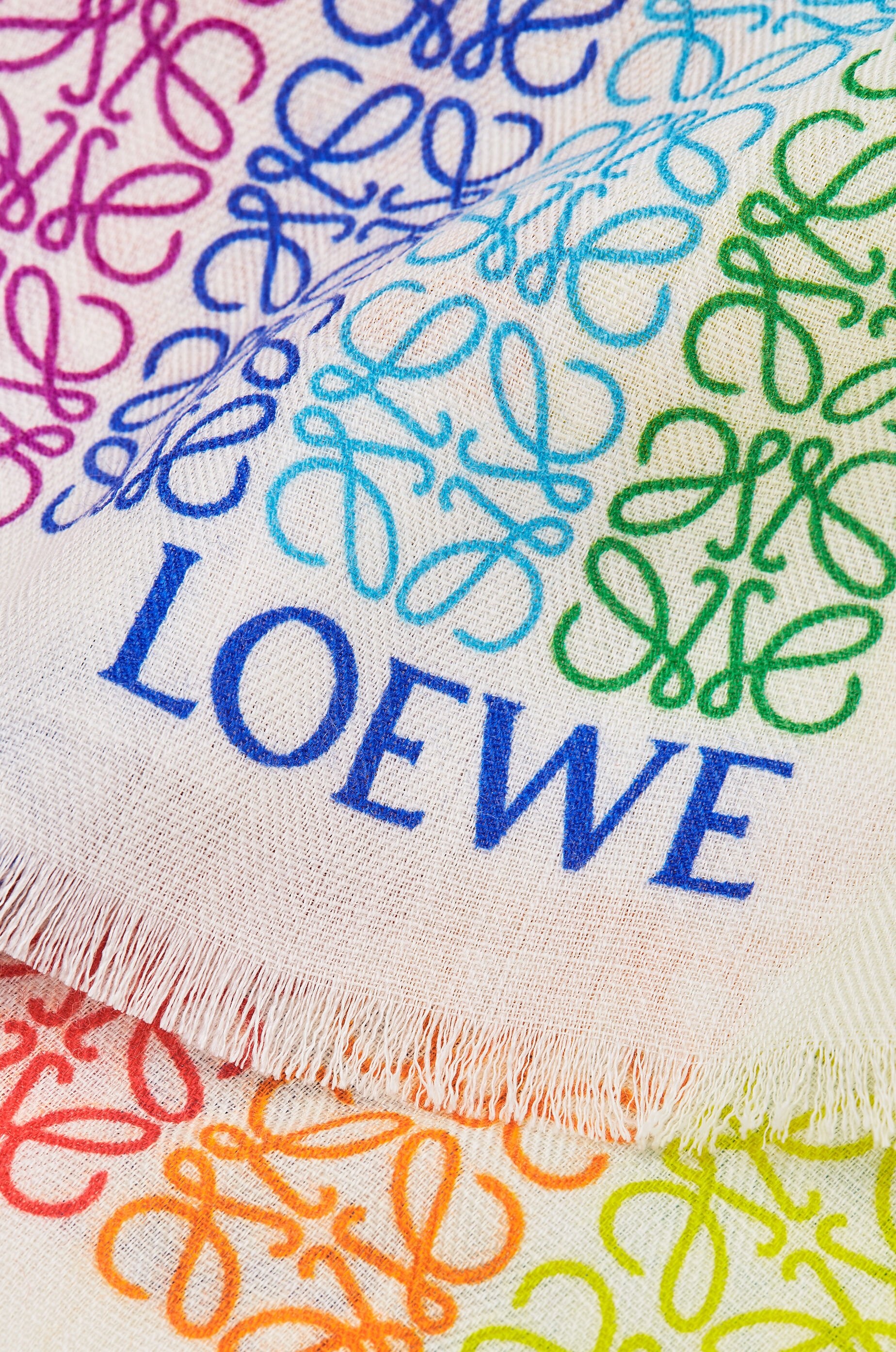 LOEWE Anagram scarf in wool and cashmere - 3