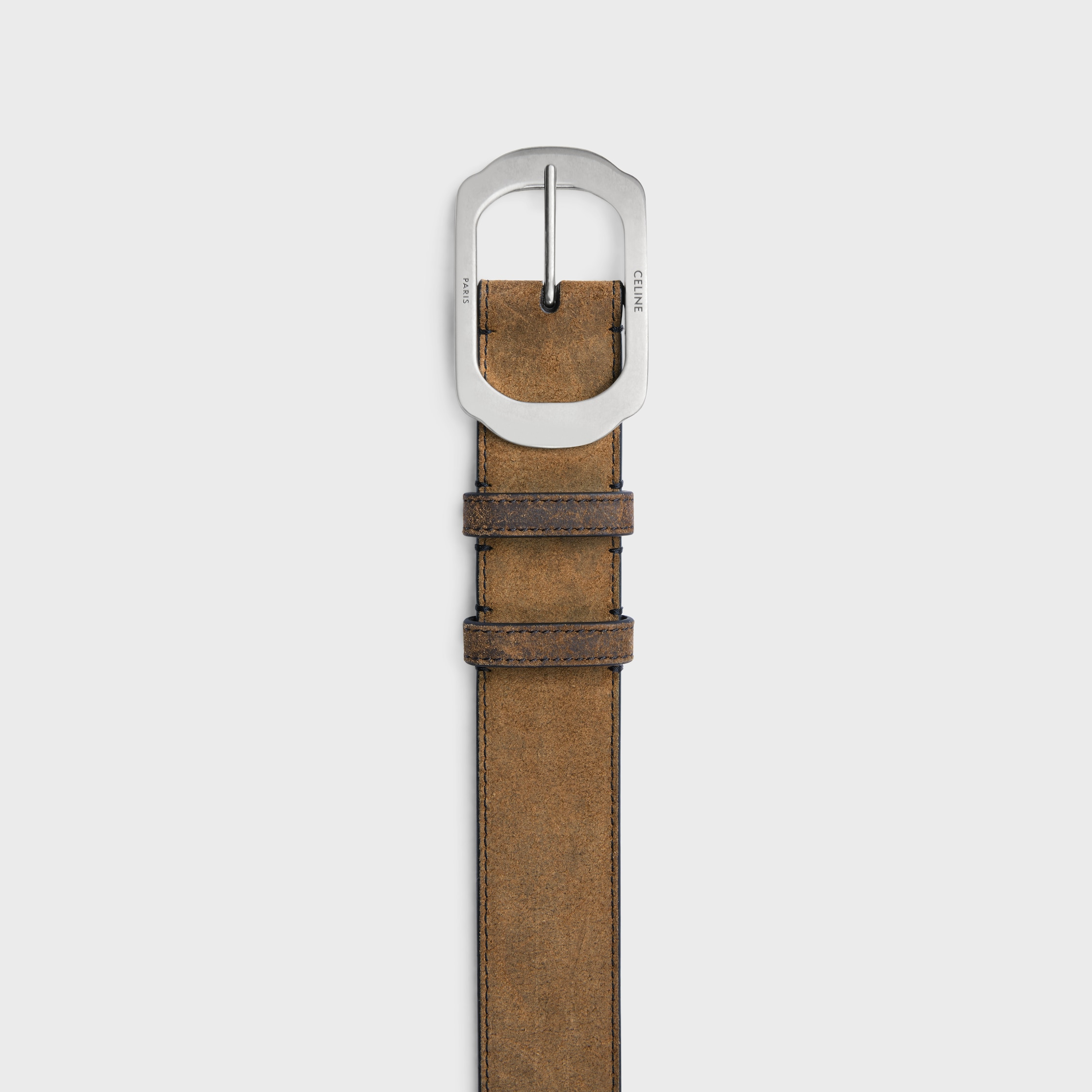 BC-21 35MM BELT IN Suede Calfskin with waxed effect - 3