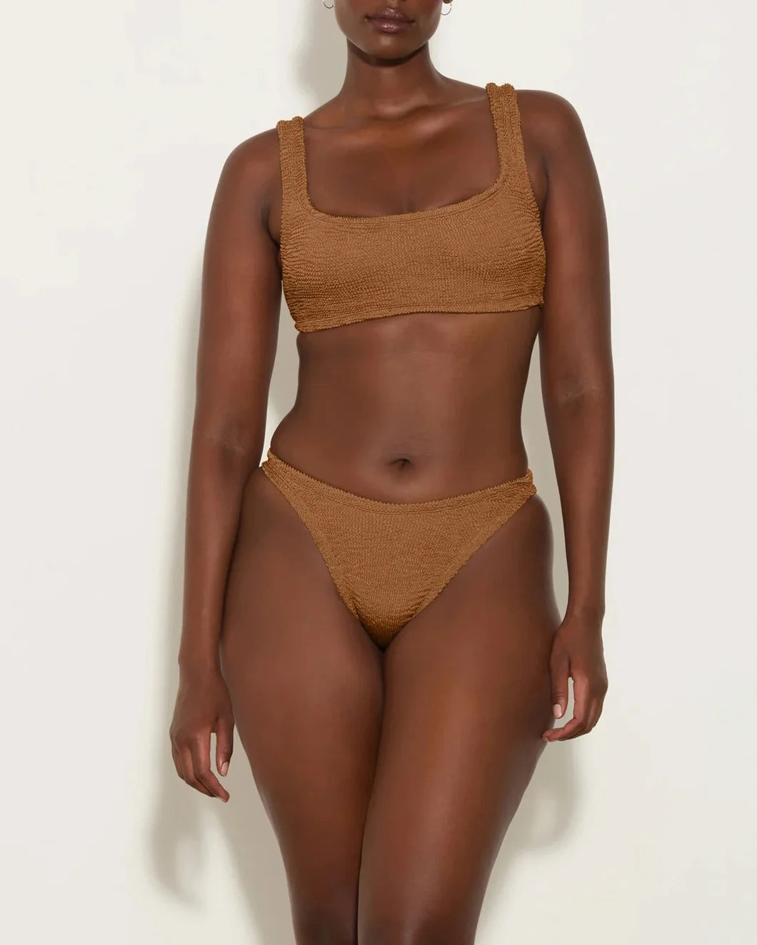 XANDRA BIKINI METALLIC COCOA - 2