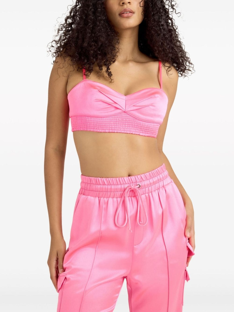 Nikola pleat-detail crop top 3