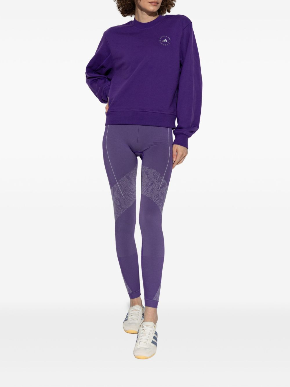 seamless snake-print leggings - 2