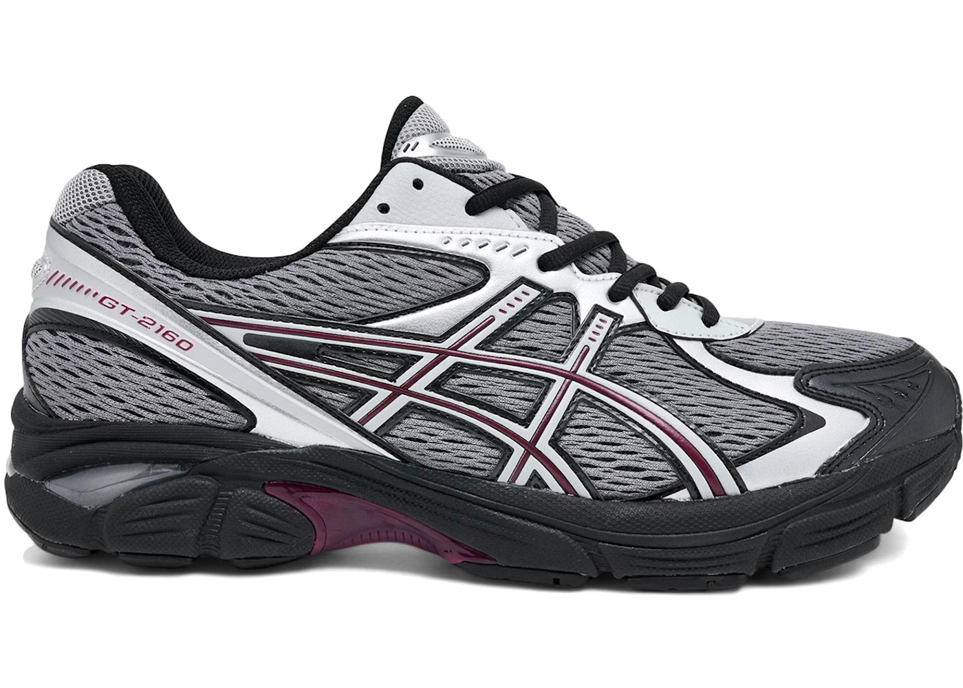 ASICS GT-2160 Black Grey Burgundy - 1