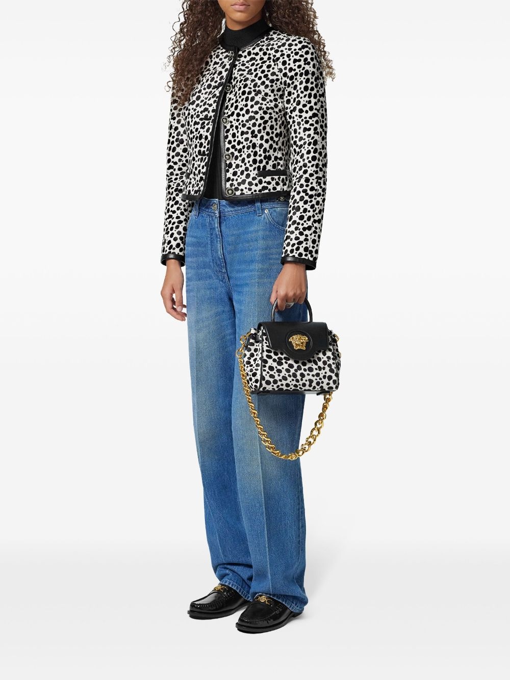 animal-print fitted jacket - 2