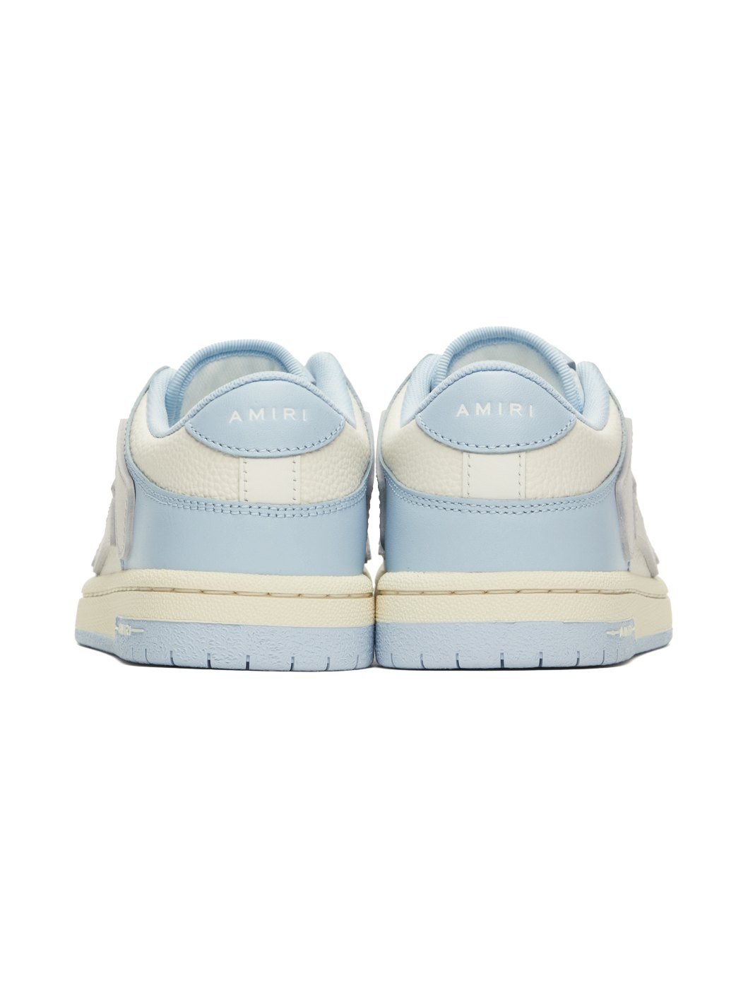 Blue & White Two-Tone Skel Top Low Sneakers - 2