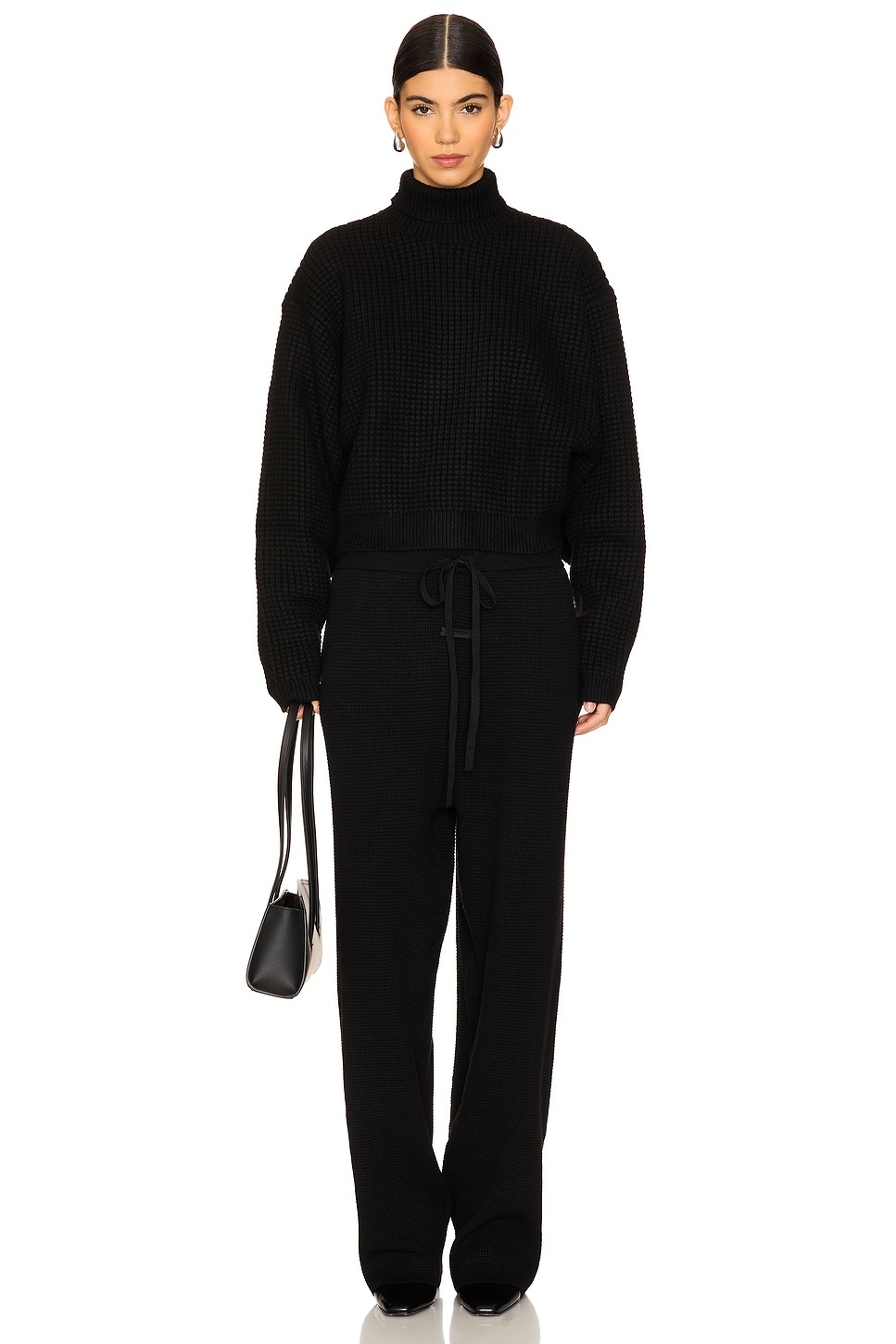 Cropped Turtleneck Sweater - 4