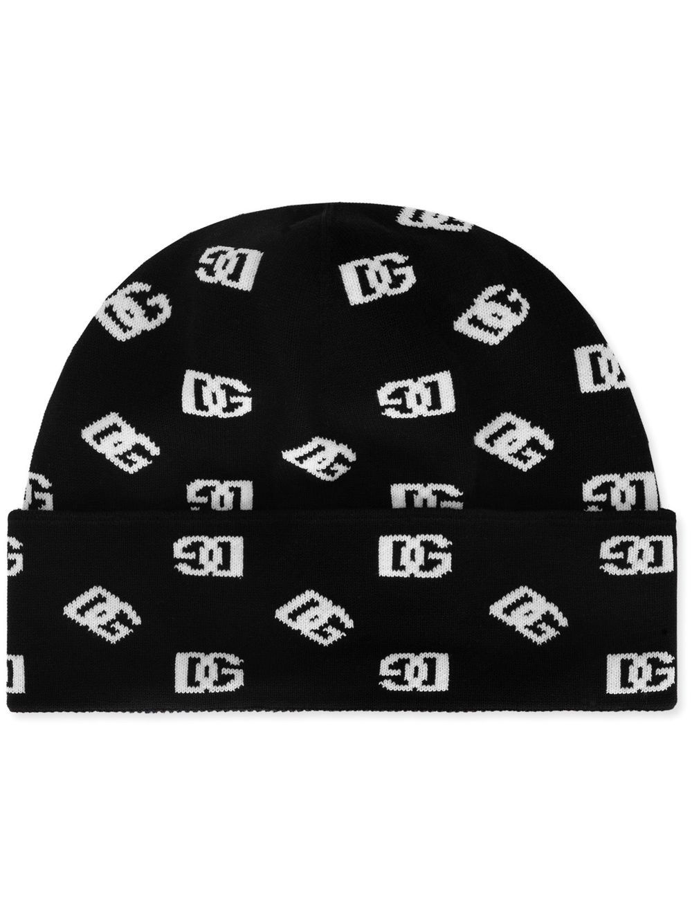 logo-jacquard beanie - 1