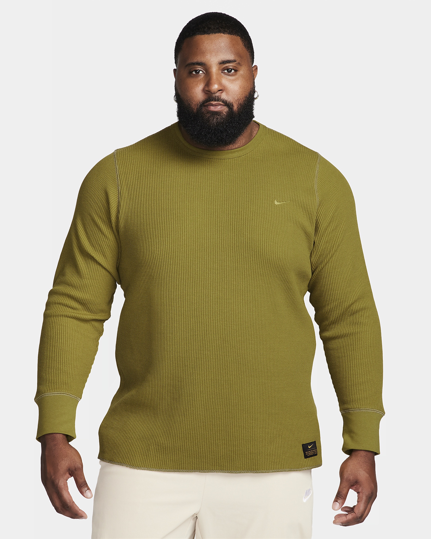 Nike Life Men's Long-Sleeve Heavyweight Waffle Top - 7