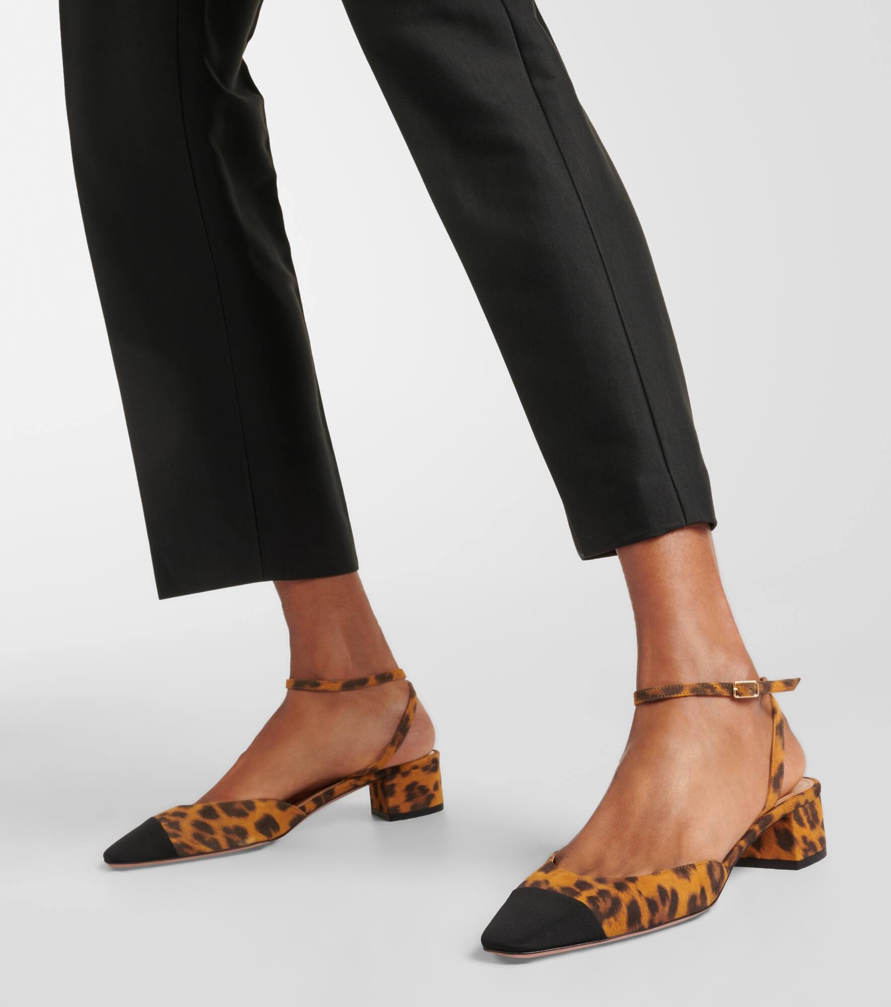 French Flirt 35 leopard-print suede pumps - 7