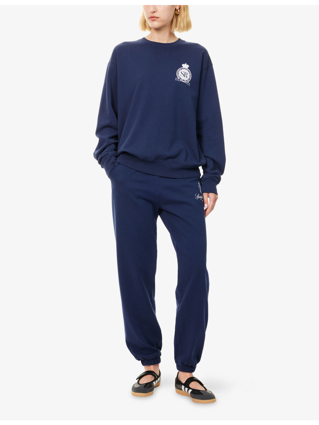 Vendome Embroidered Cotton-Jersey Jogging Bottoms - 2