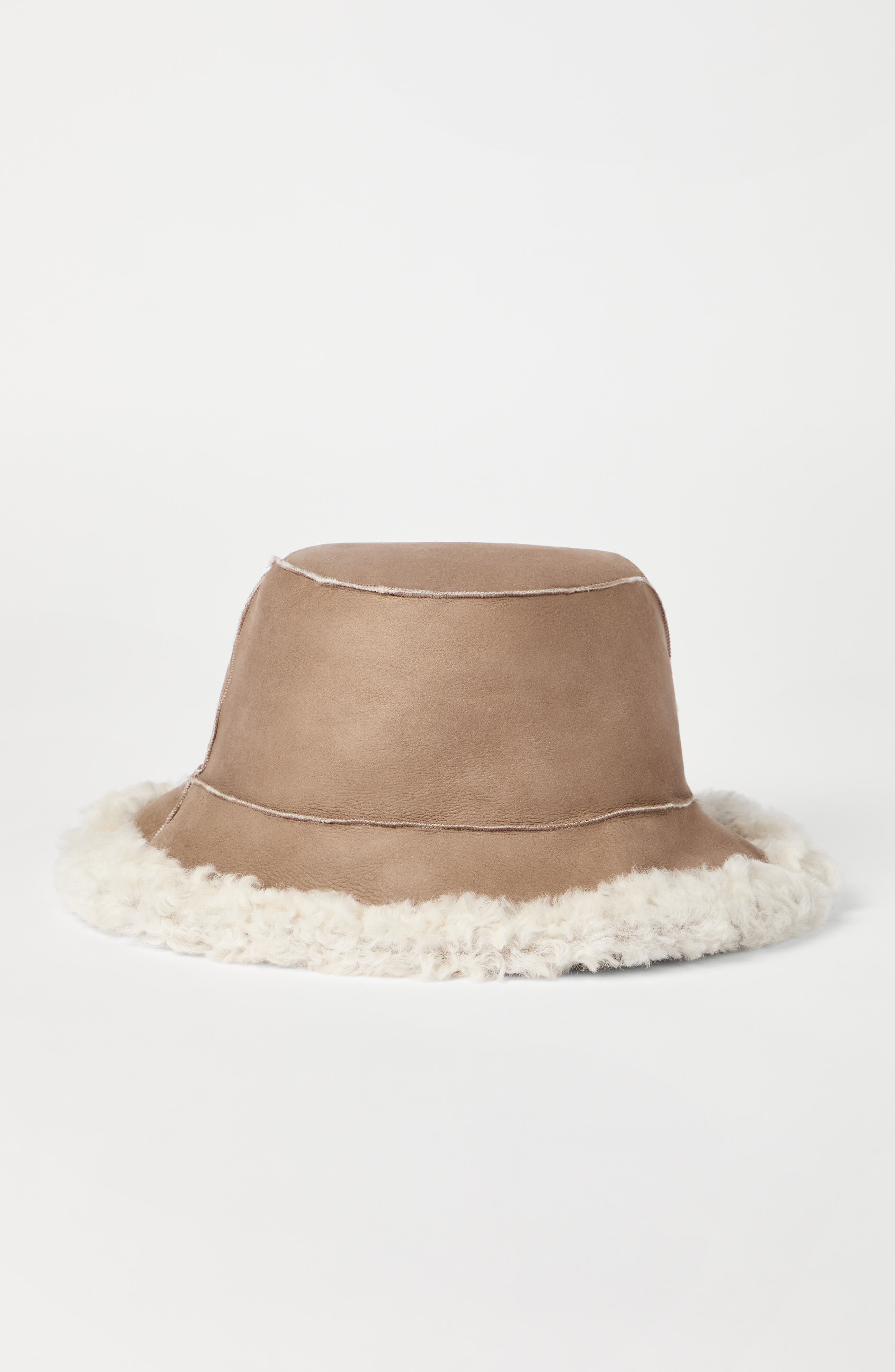 Brunello Cucinelli Shearling bucket hat in Hazelnut at Nordstrom - 2