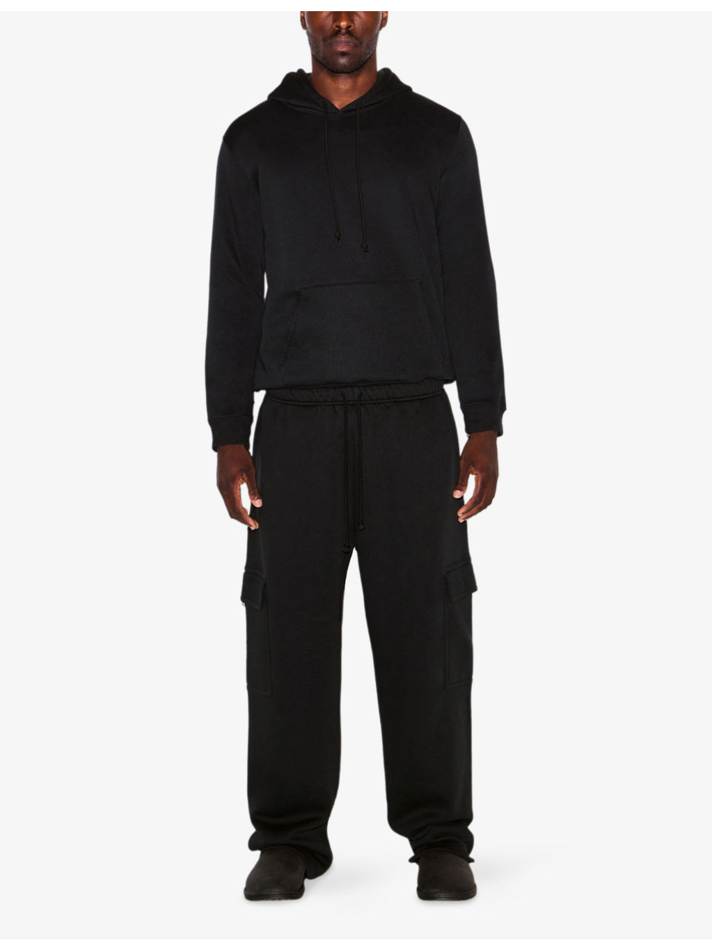 Pouch-Pocket Cotton-Blend Hoody - 2