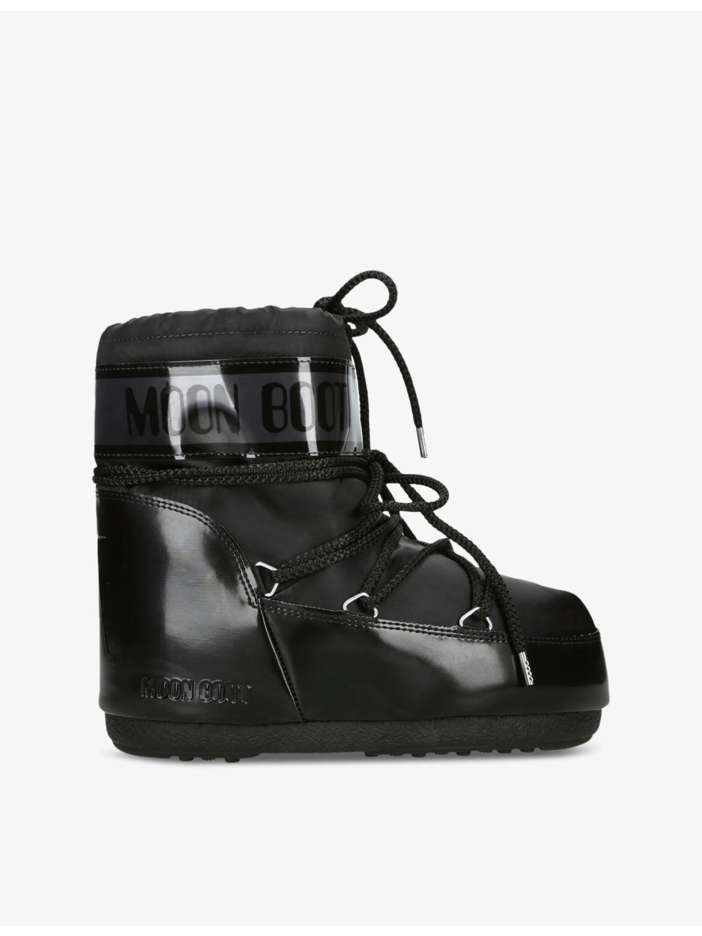 Icon brand-print woven snow boots - 1