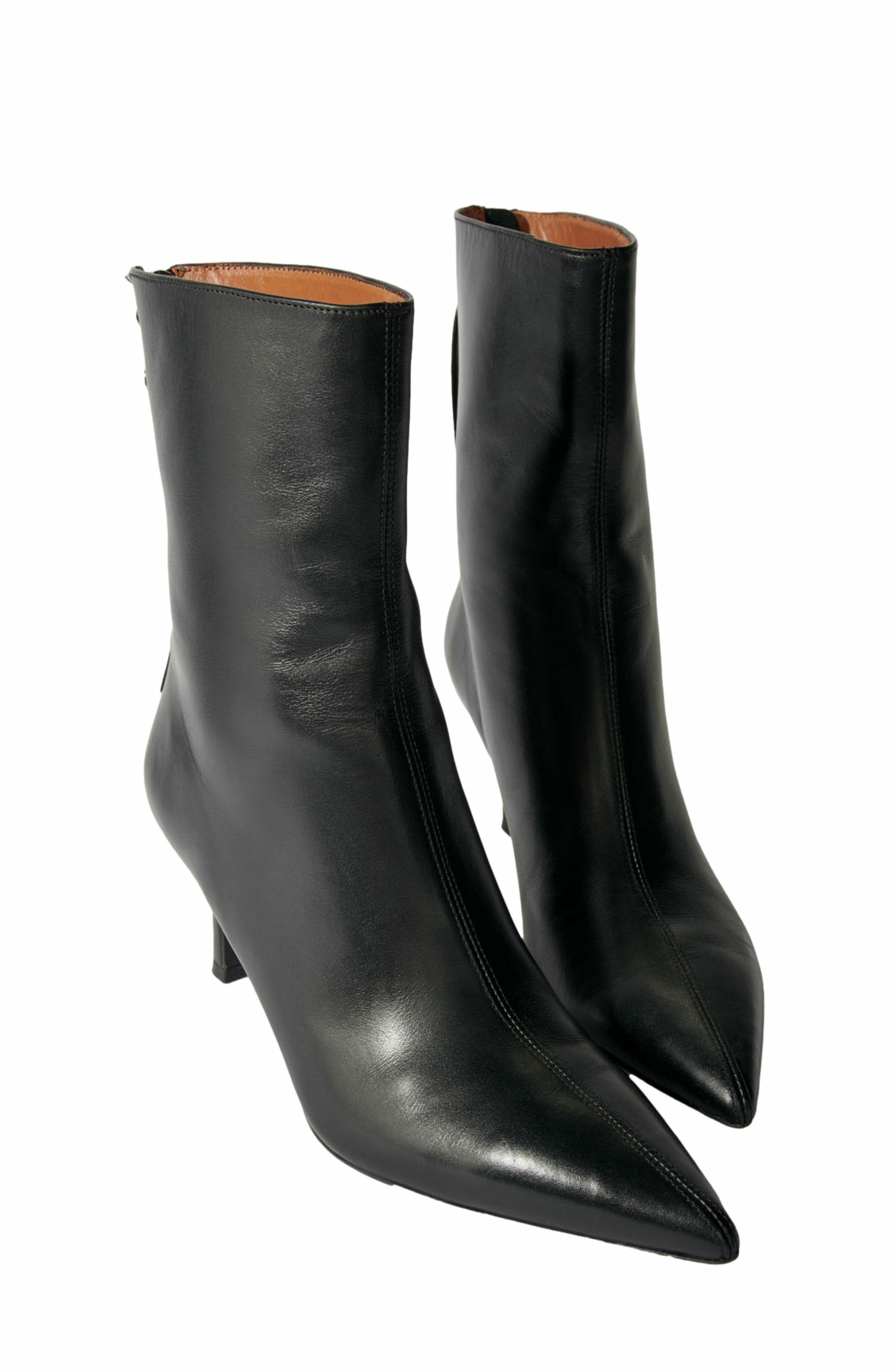 maje Leather ankle boots in Black at Nordstrom - 2