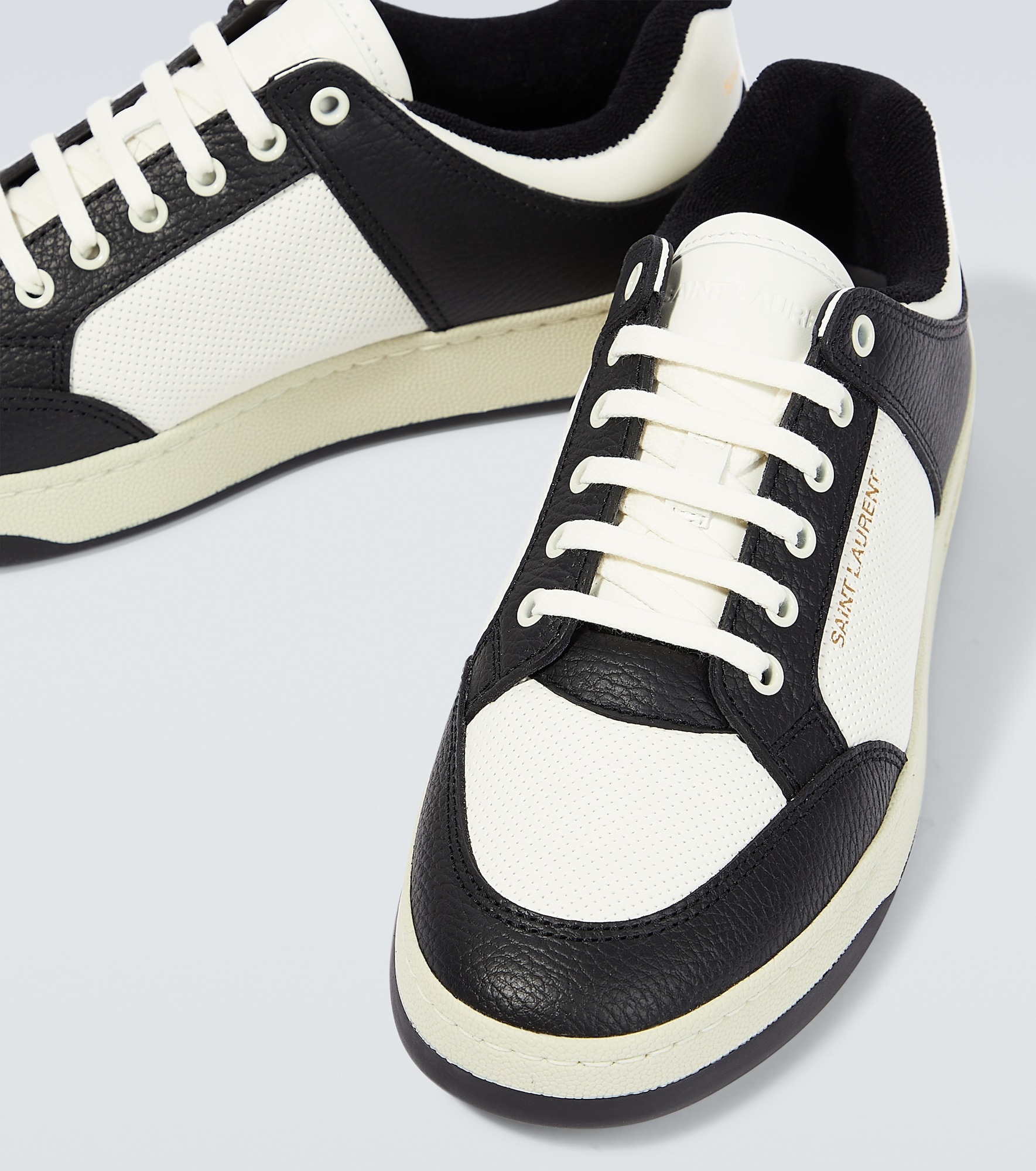 SL/61 leather low-top sneakers - 3