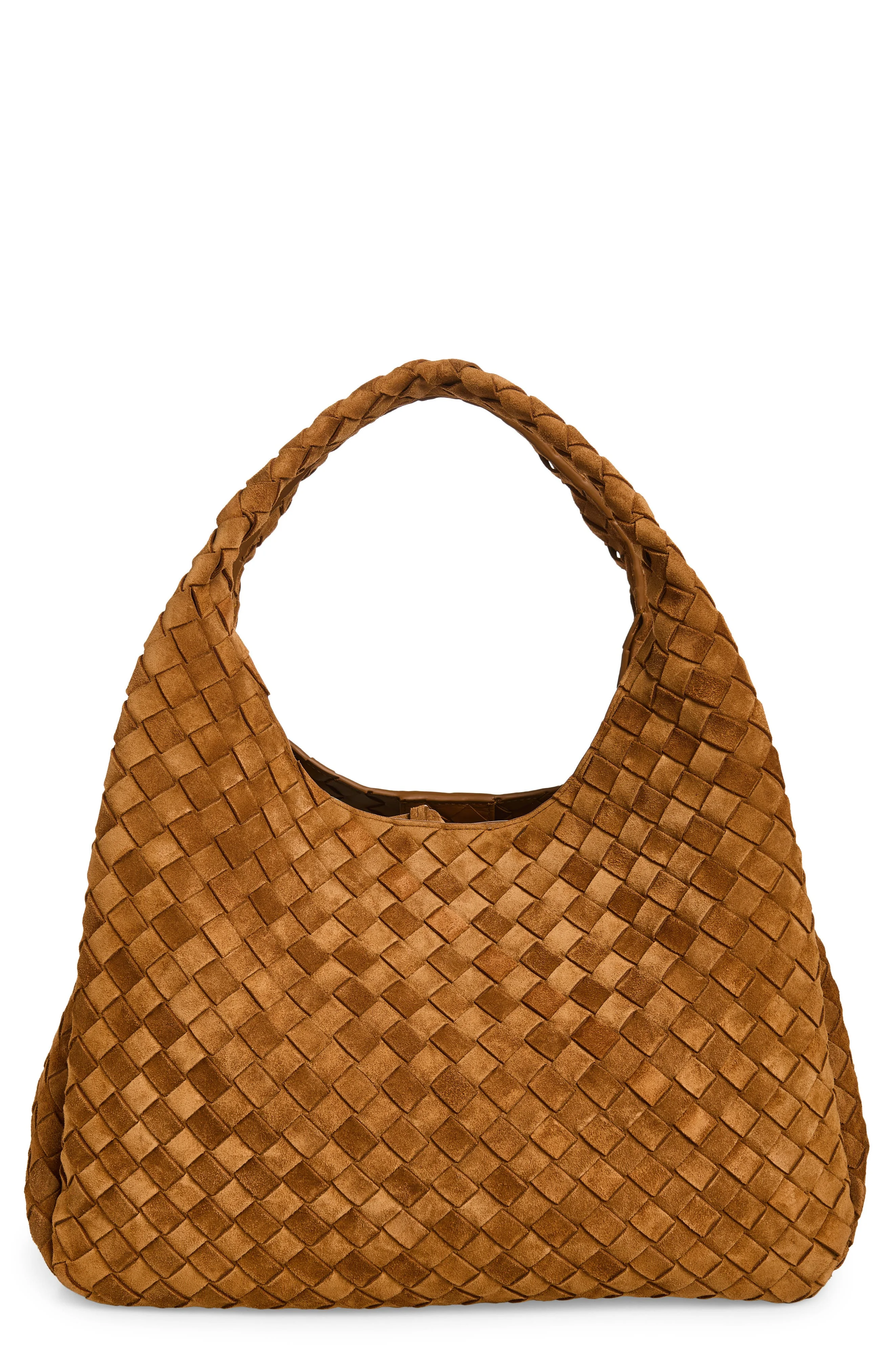 Bottega Veneta Large Campana Sue Shoulder Bag in 2599 Amber-M Brass at Nordstrom - 1