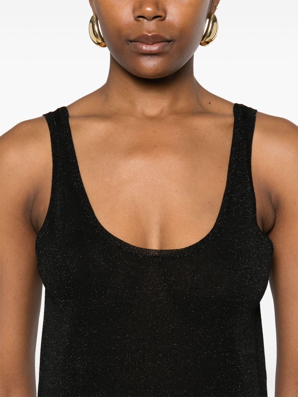 lurex knitted tank top - 5