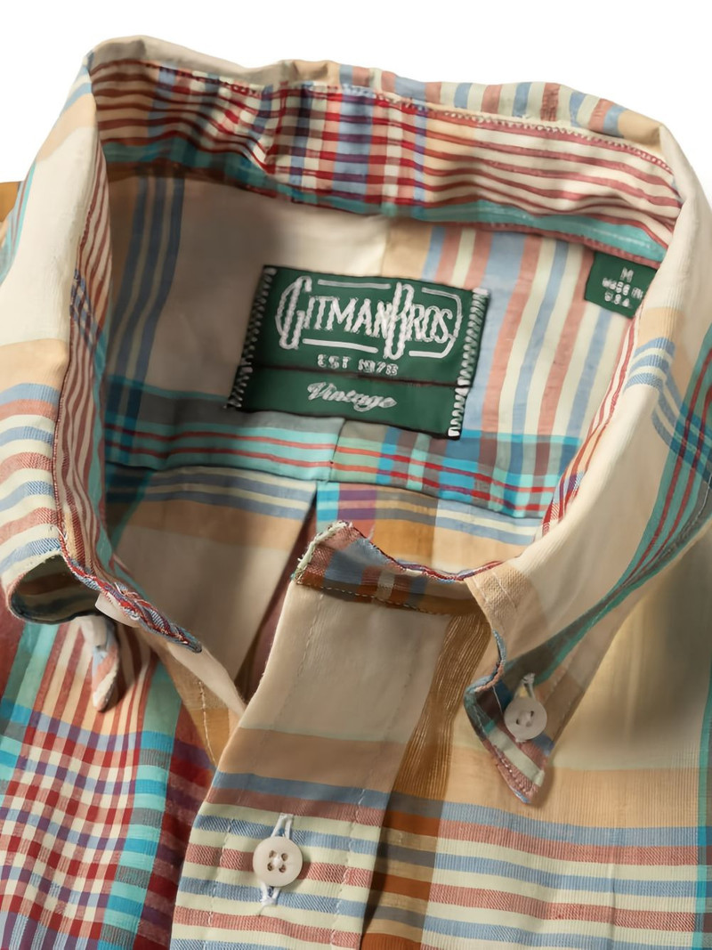 Archive Madras check-pattern shirt 4