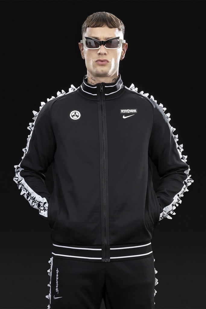 GGG-J1-010 Nike® Acronym® Track Jacket Knit BLACK/WHITE ] with GGG-P1-010 - 8