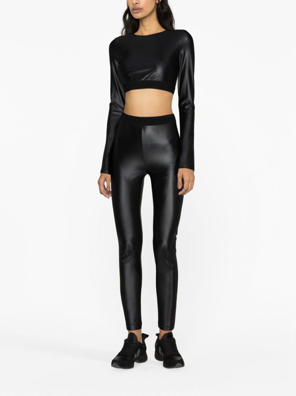 logo-underband crop top - 2