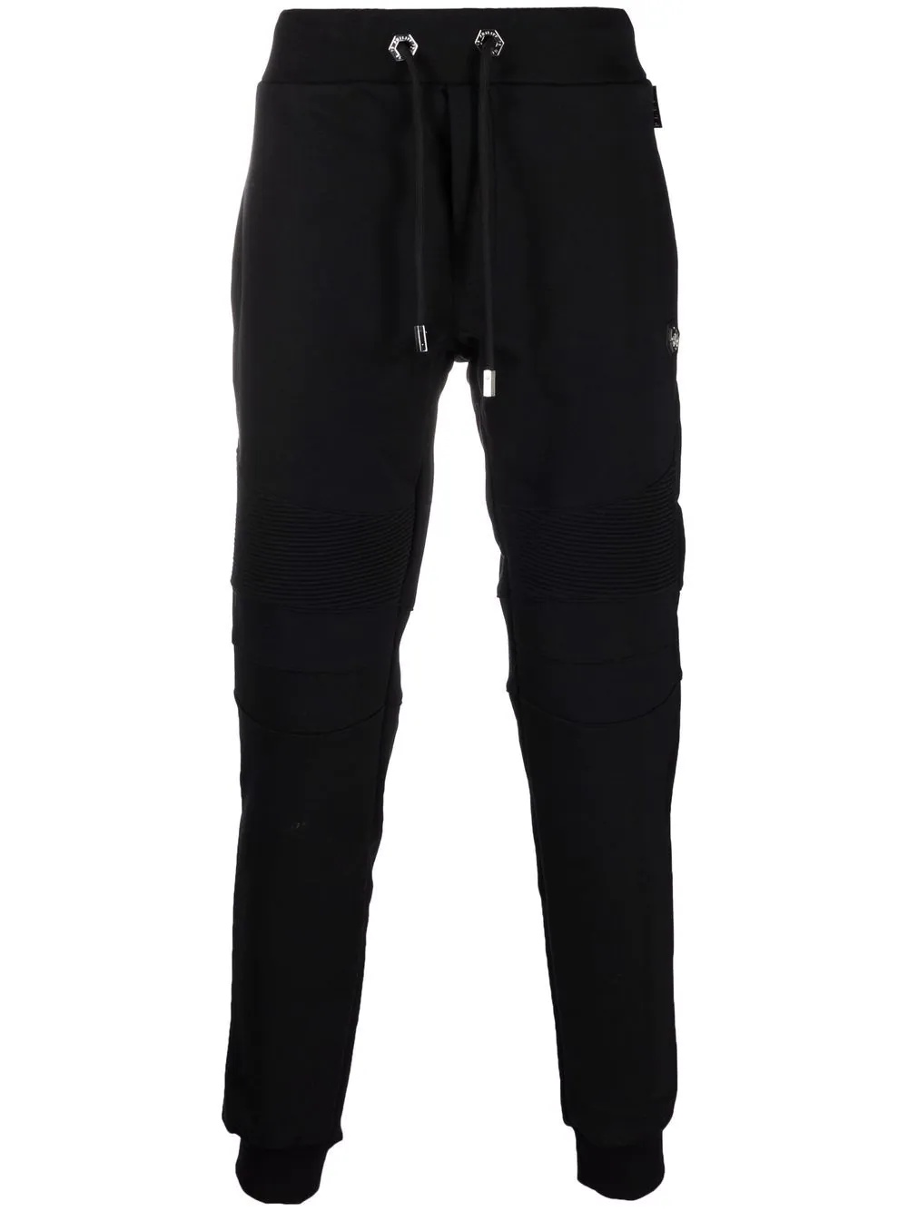 ribbed-panel track pants - 1