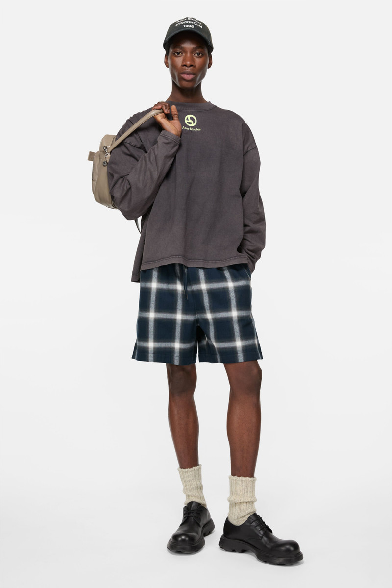Acne Studios Logo t-shirt - Faded black outlook